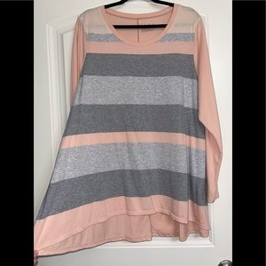 Lane Bryant Livi hi/low long sleeve shirt, 18/20, worn once